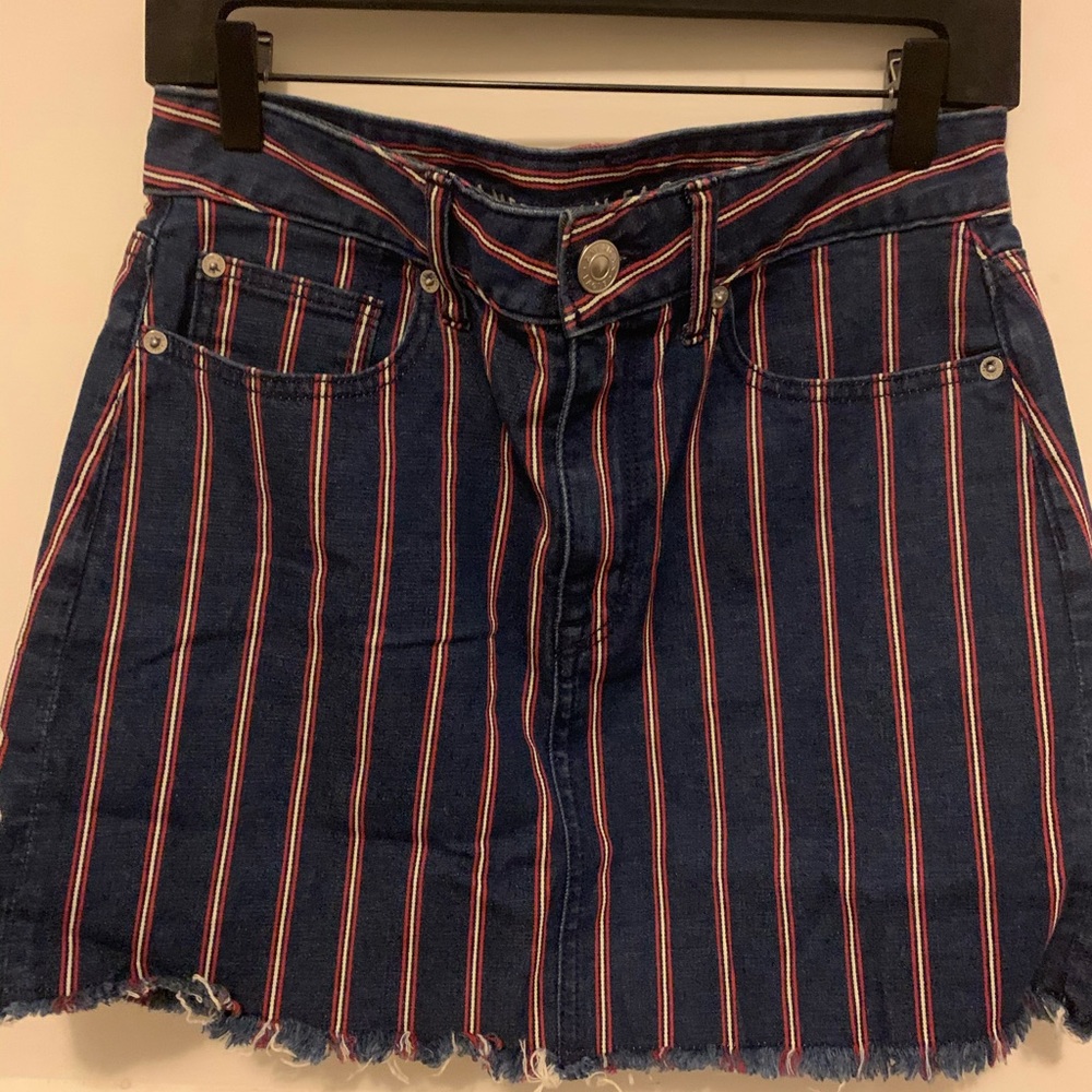 Denim mini skirt